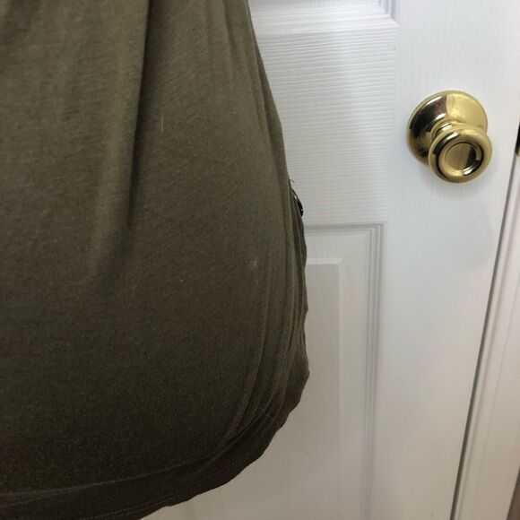 Ann Taylor Loft green white tank blouse size x small - Picture 6 of 8